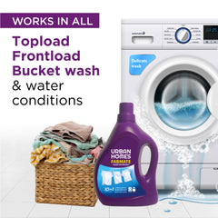 top load, front load washing machine liquid detergent ideal for bucket wash of clothes and ideal for hard water also